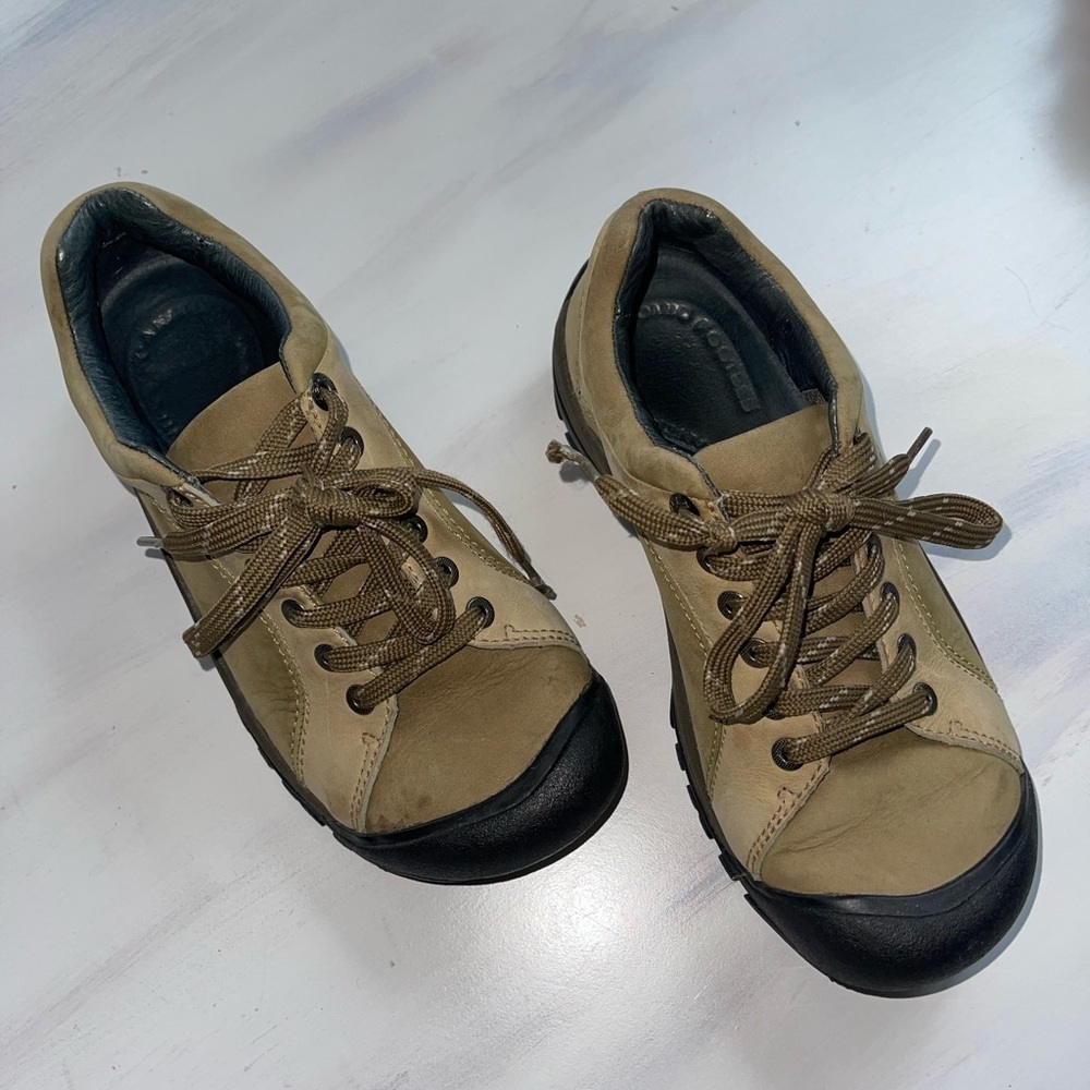 Keen Women Shoe Size 8 Brown Oxford Hiking Walking Sneakers - Picture 6 of 10